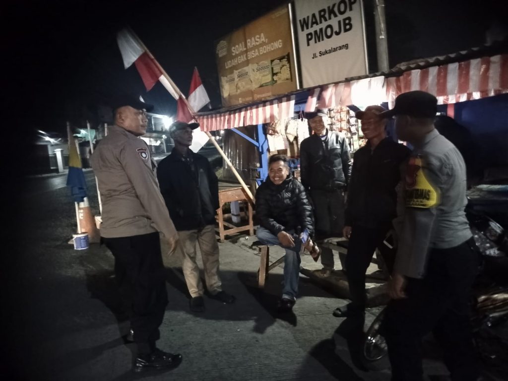 Patroli Strong Point Malam Hari Wujudkan Situasi Kamtibmas Yang Aman Dan Kondusif