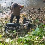 Responsif laporan warga, Polsek Baros amankan R2 Yamaha MX dibantaran sungai cisuda