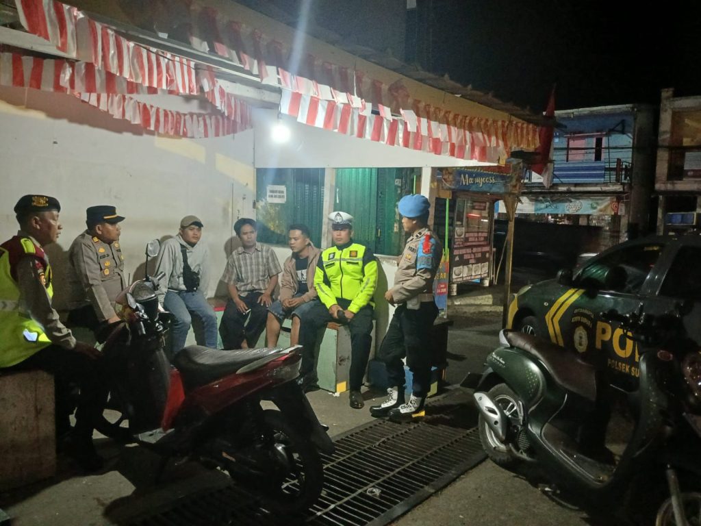 Antisipasi Kerawanan Malam Minggu, Kapolsek Sukalarang Pimpin Patroli KRYD Malam Minggu