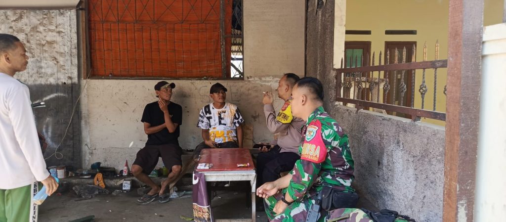 Datangi warga. Sinegritas TNI-Polri tingkatkan Cooling system bersama warga babakan Rw. 04