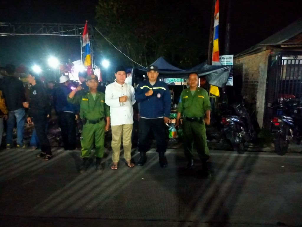 Polsek Kebonpedes Lakukan Pengamanan Kegiatan Hiburan Masyarakat di Desa Bojong Sawah