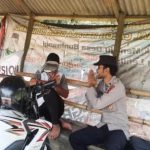 Sambangi Pangkalan Ojek, Patroli Polsek Cireunghas Berikan Himbauan Kamtibmas