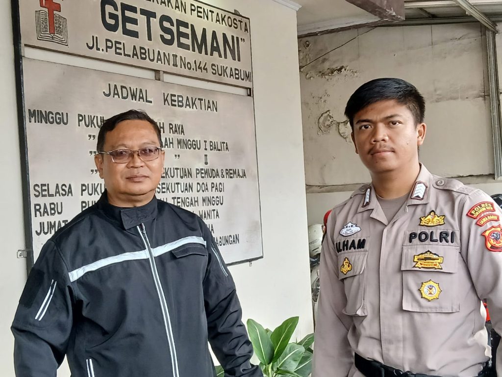 Polisi Rutin Ciptakan Keamanan,  Pam Gereja Setiap Hari Minggu