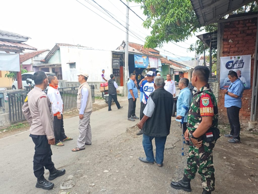 Tingkatkan pengamanan. Polsek baros berikan rasa aman dan kelancaran ditahapan Kompanye Pilwakot