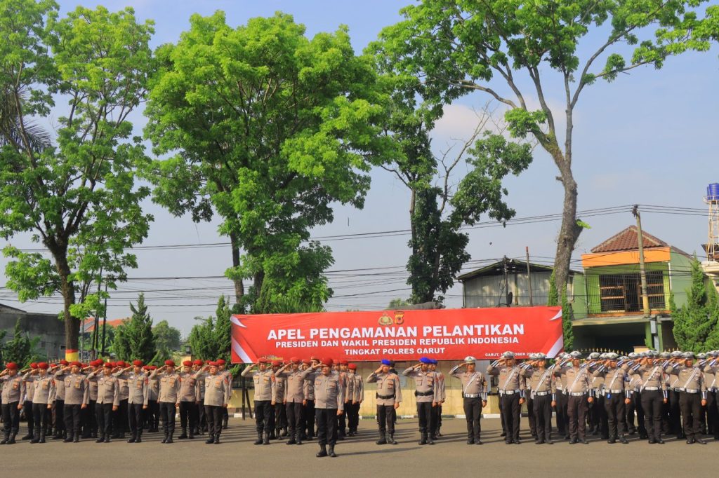 Polres Garut Gelar Apel Kesiapan Pelantikan Presiden Dan Wakil Presiden 2024