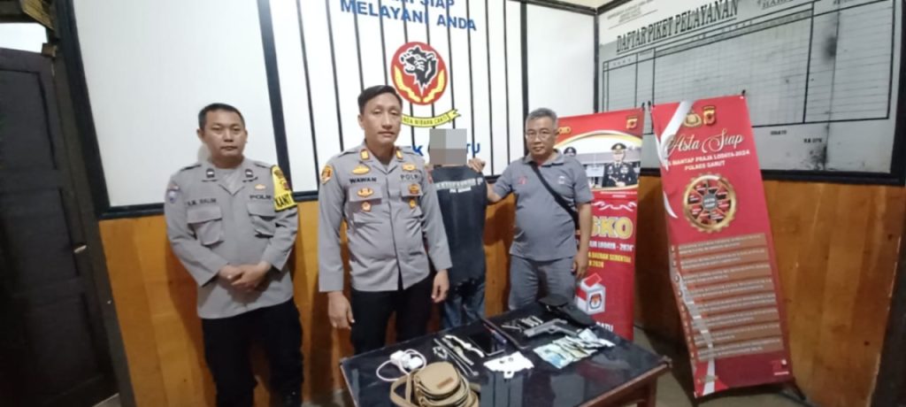 Polsek Cibatu Ciduk Pelaku Pencurian Di Rumah Kosong