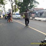 Polsek Gunungpuyuh rutin laksanakan Gatur Pagi, Agar Terciptanya Kamseltibcar Lantas dipagi hari diwilayah hukum Polsek Gunungpuyuh