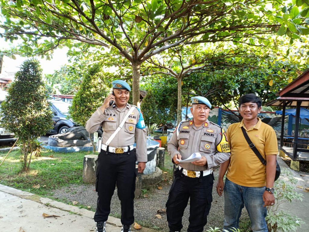 Tingkatkan pengamanan. Polsek baros jamin rasa aman dan kelancaran ditahapan Kompanye Pilwakot