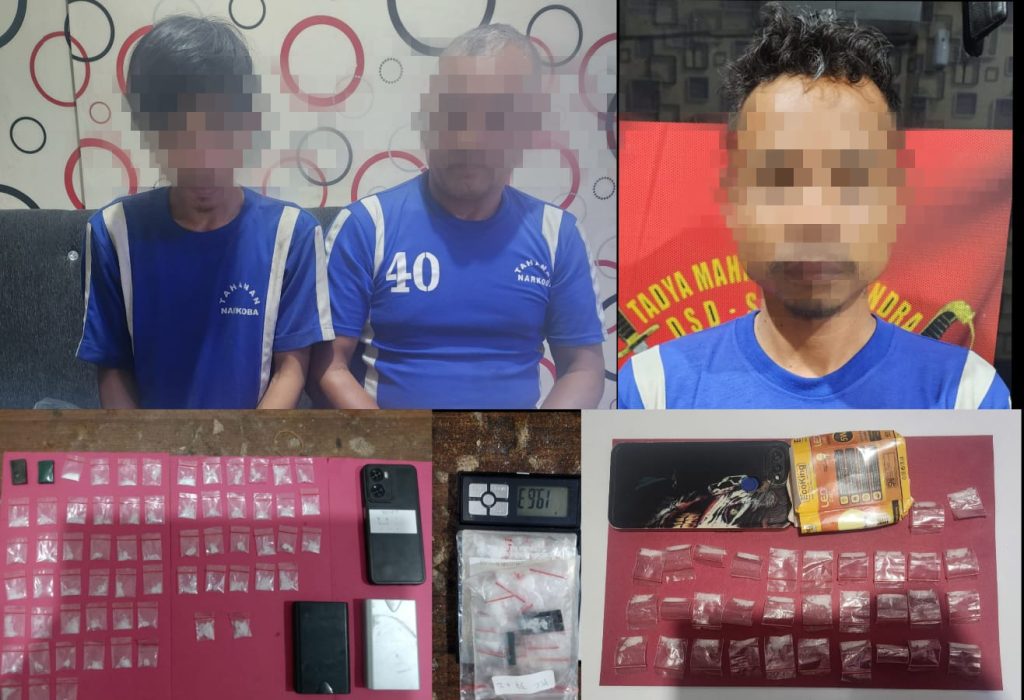 3 Pengedar Narkoba di Sukabumi Diringkus Polisi. Puluhan Paket Sabu Diamankan