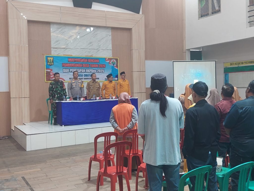 Kapolsek Cisaat  Hadiri Kegiatan Musrenbang Tahun 2025 Tingkat Kecamatan Cisaat Kabupaten Sukabumi