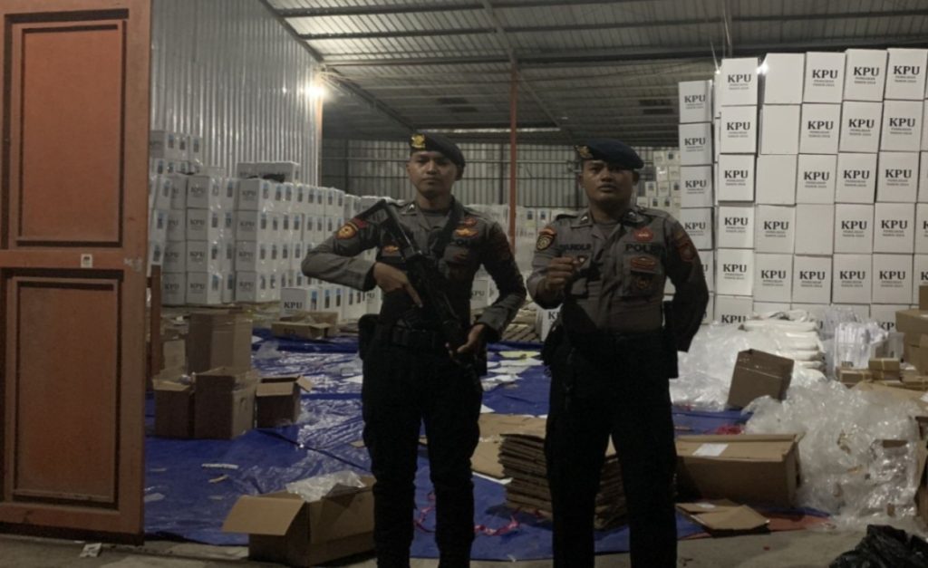 Polres Garut Tingkatkan Pengamanan Gudang Logistik Pilkada