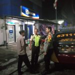 Patroli Malam Hari Menyambangi Objek Vital Bank BRI dan Cek ATM