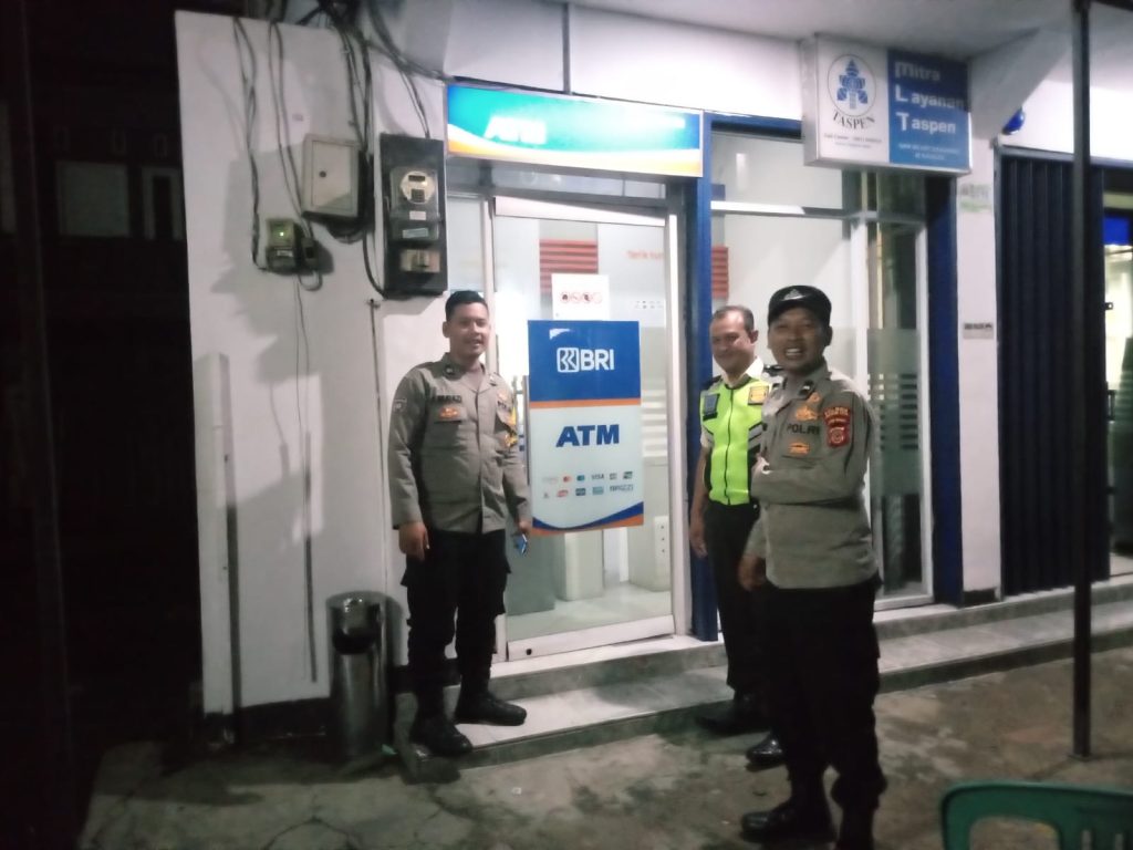 Polsek Sukalarang Patroli ke Obyek Vital ATM BRI