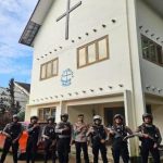 Jelang Perayaan Natal, Polsek Cireunghas Laksanakan Pengamanan Ibadah Di Komplek Gereja Wisma Oikumene