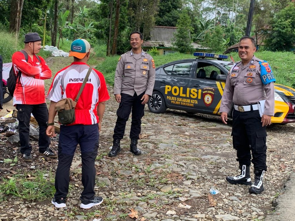 Personil Polsek Sukabumi Patroli sambang warga masyarakat dan sampaikan pesan kamtibmas