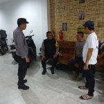 Patroli Rutin Malam Hari, Polsek Gunungpuyuh Sambangi Satpam Hotel / Penginapan sampaikan Himbauan kamtibmas