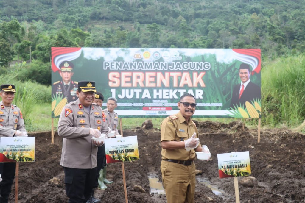 Polres Garut Gelar Launching Penanaman Jagung Serentak 1 Juta Hektar