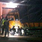 Kecelakaan Tunggal Sebuah Truck Menabrak Rumah Warga