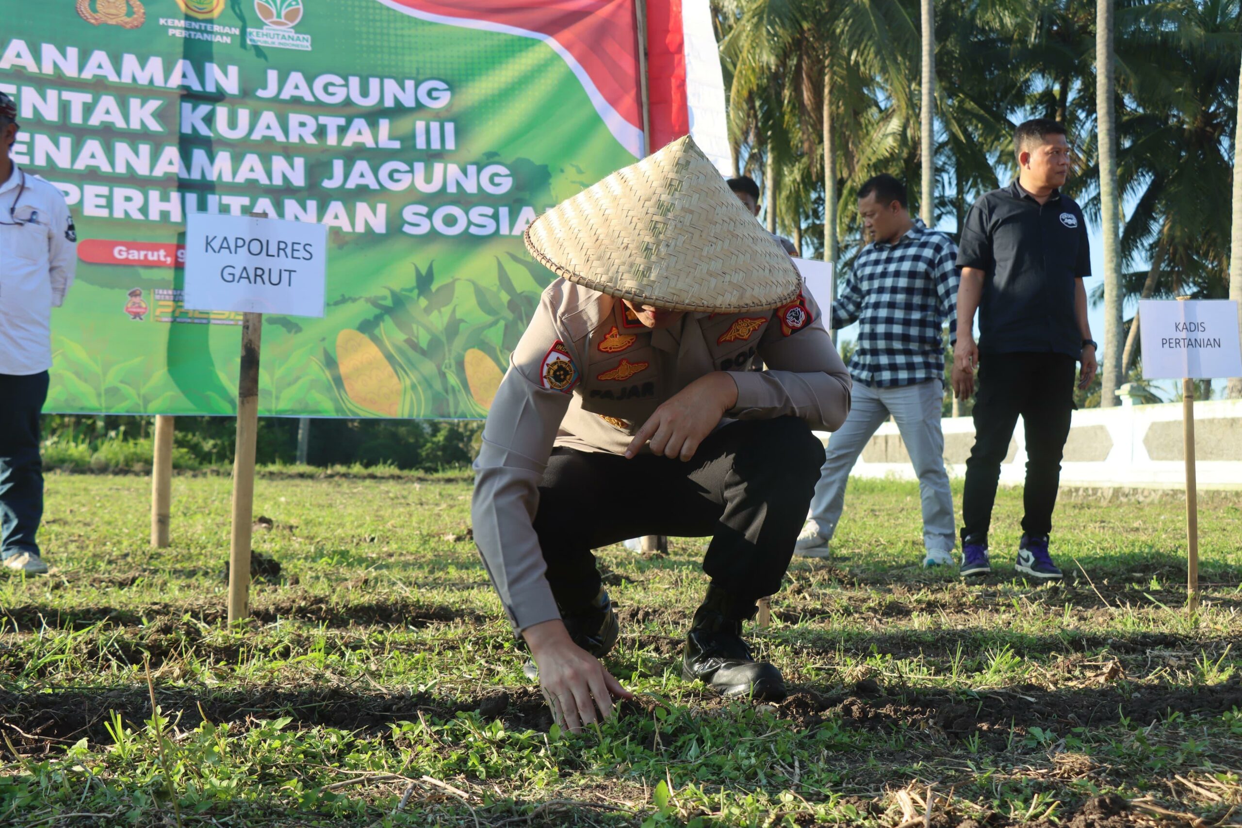 Polres Garut Launching Penanaman Jagung Serentak Kuartal III Tahun 2025