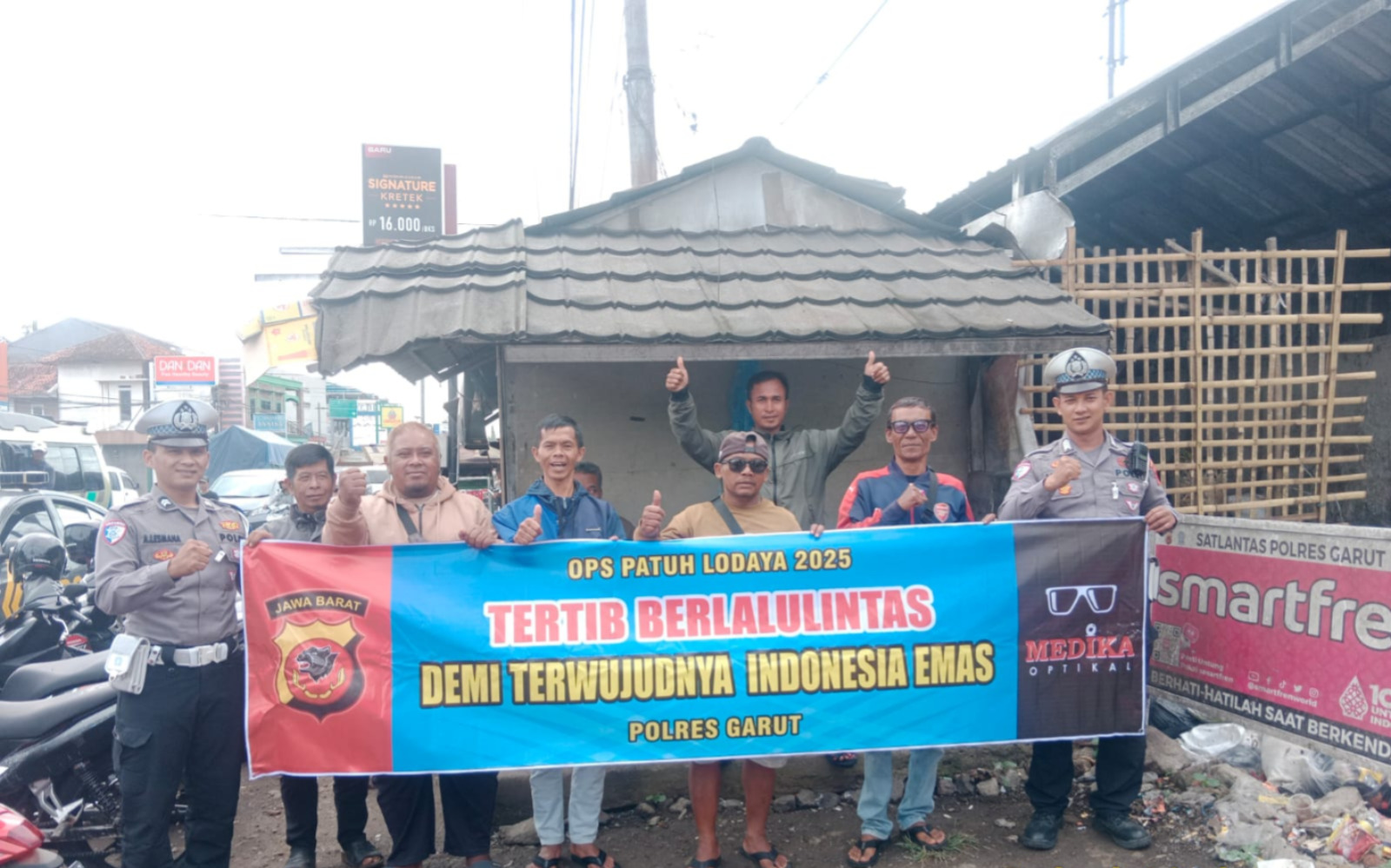 Polres Garut Sosialisasikan Ops Patuh Lodaya 2025 : Beri Edukasi Lalu Lintas