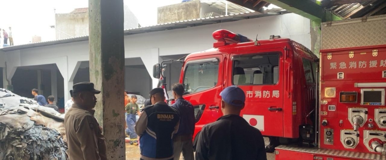 Rumah Produksi Kerupuk Kulit di Garut Kota Terbakar, Polsek Garut Kota Amankan TKP