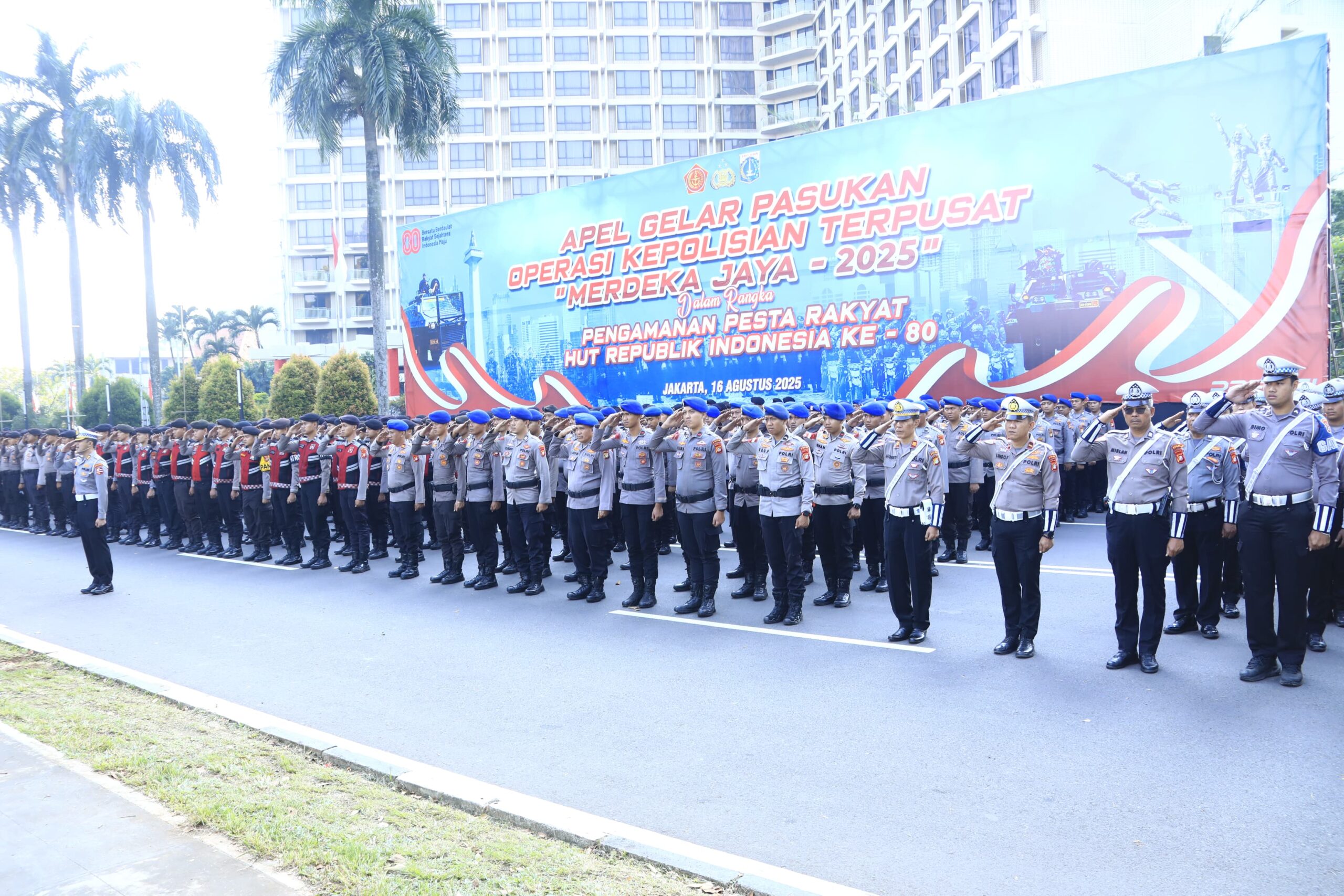 9.035 Personel dikerahkan untuk Amankan HUT ke-80 RI