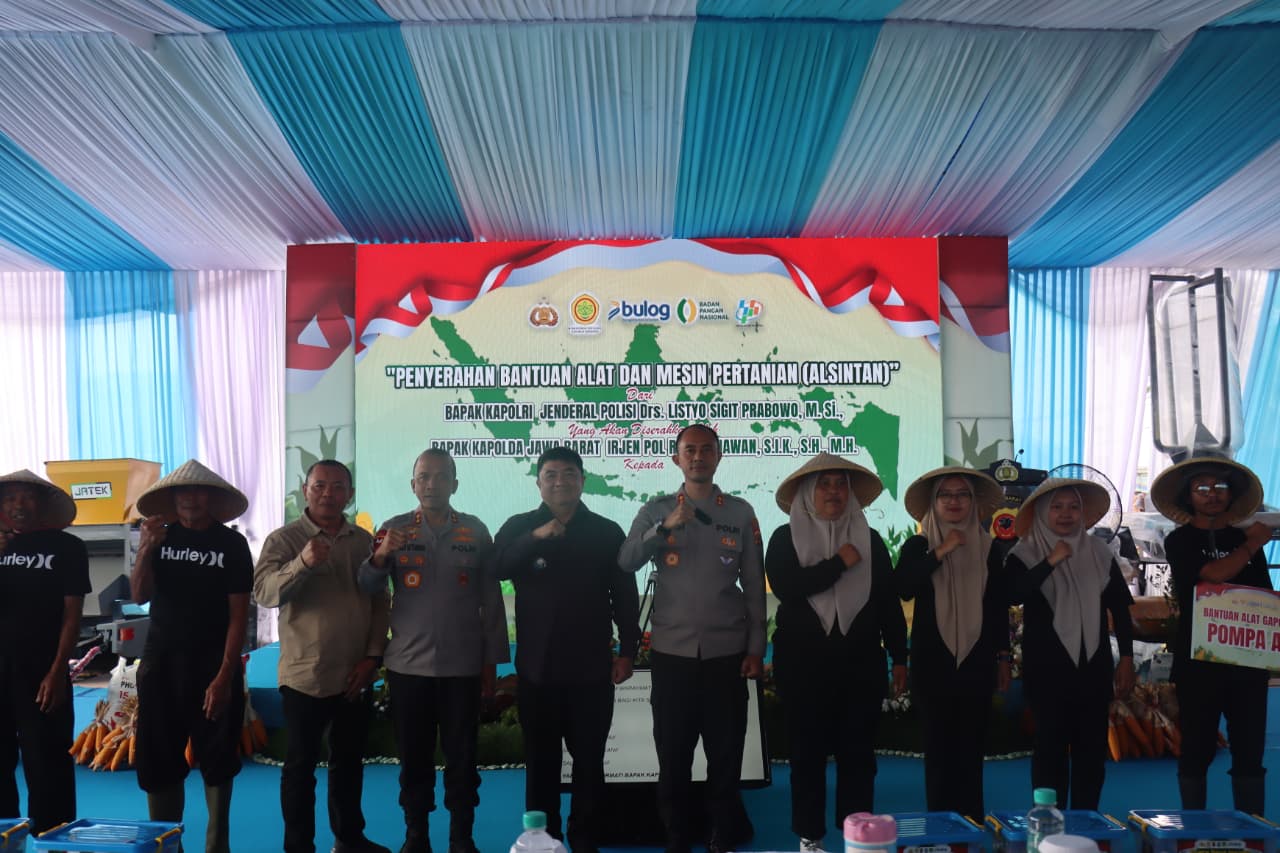 Polda Jabar Tegaskan Komitmen Dukung Program Ketahanan Pangan Lewat Panen Raya Serentak