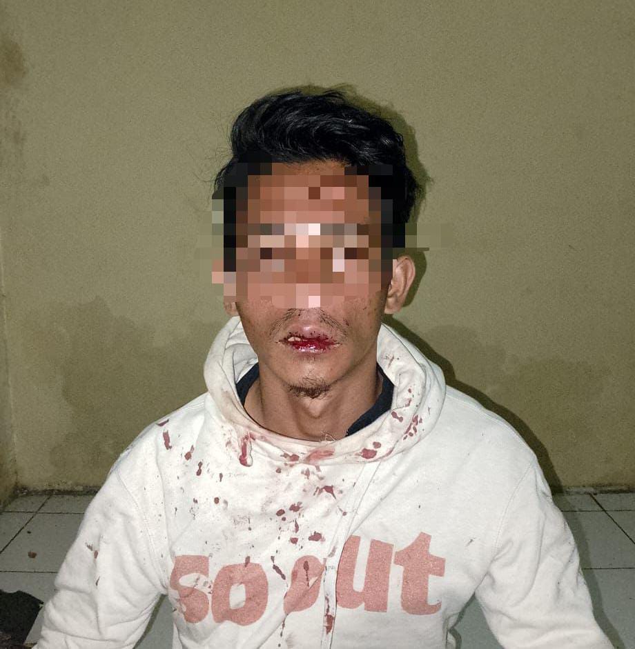 Polsek Wanaraja Amankan Pria Mabuk Bawa Sajam di Area Alun-Alun