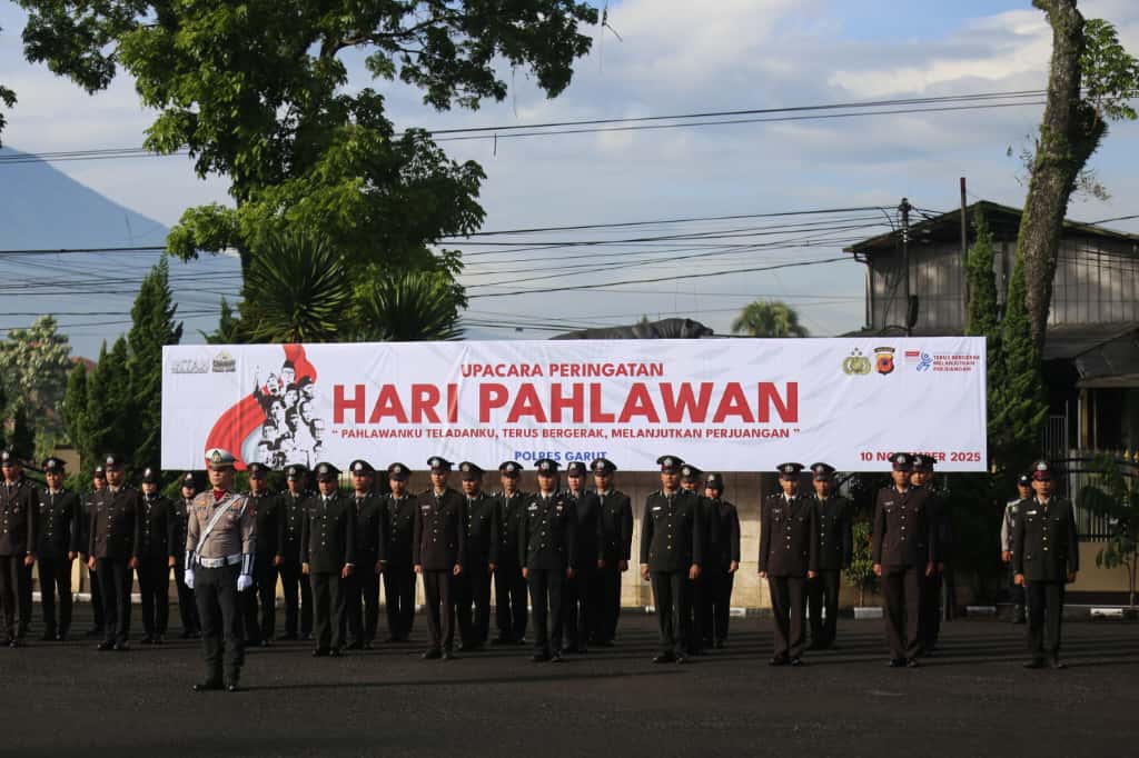 Polres Garut Gelar Upacara Hari Pahlawan 2025 : Terus Bergerak Melanjutkan Perjuangan