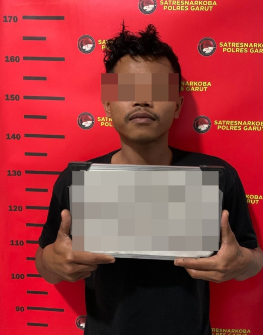 Satresnarkoba Polres Garut Ringkus Pengedar Sabu Jaringan Cilawu, Amankan Barang Bukti 6,37 Gram Sabu Siap Edar