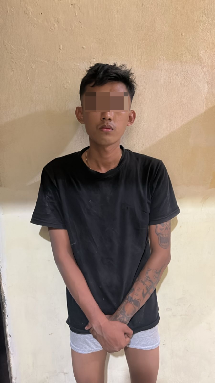 Polsek Pameungpeuk Amankan Pelaku Penganiayaan Dengan Sajam