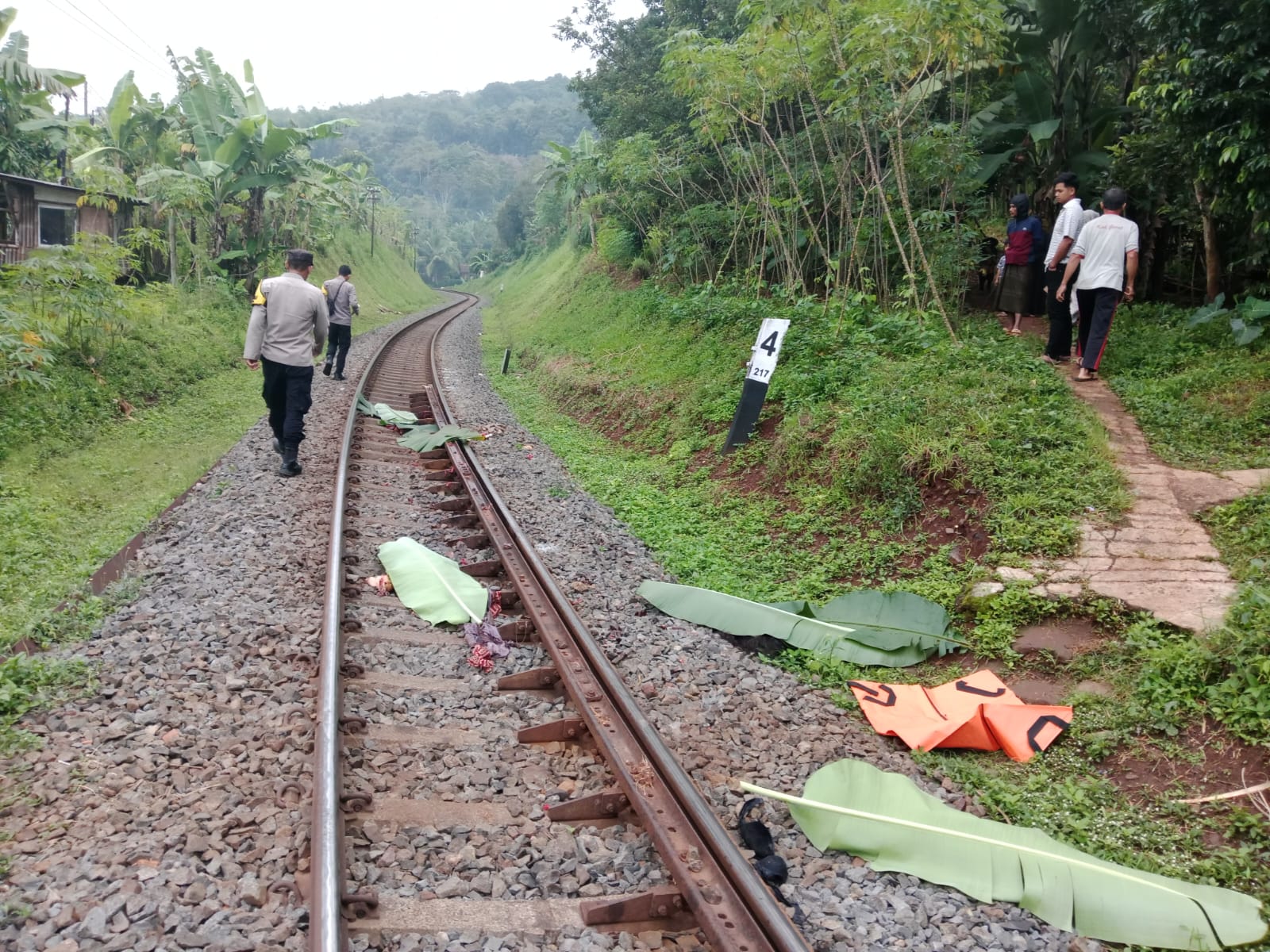 Polisi Evakuasi Korban Tertemper Kereta Api, Seorang Pejalan Kaki Meninggal di Tempat