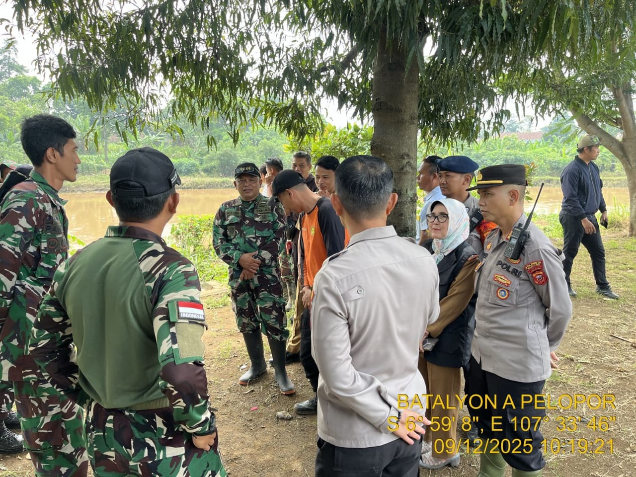 Tim SAR Brimob Jabar Gerak Cepat Cari Korban Tenggelam di Sungai Cilampeni