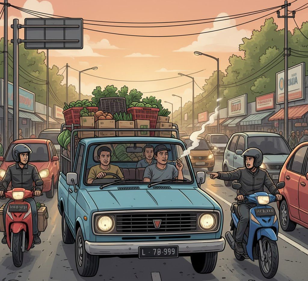 Respon Cepat Polres Garut Tindaklanjuti Aduan Warga Terkait Pengemudi Pick Up Merokok Saat Berkendara