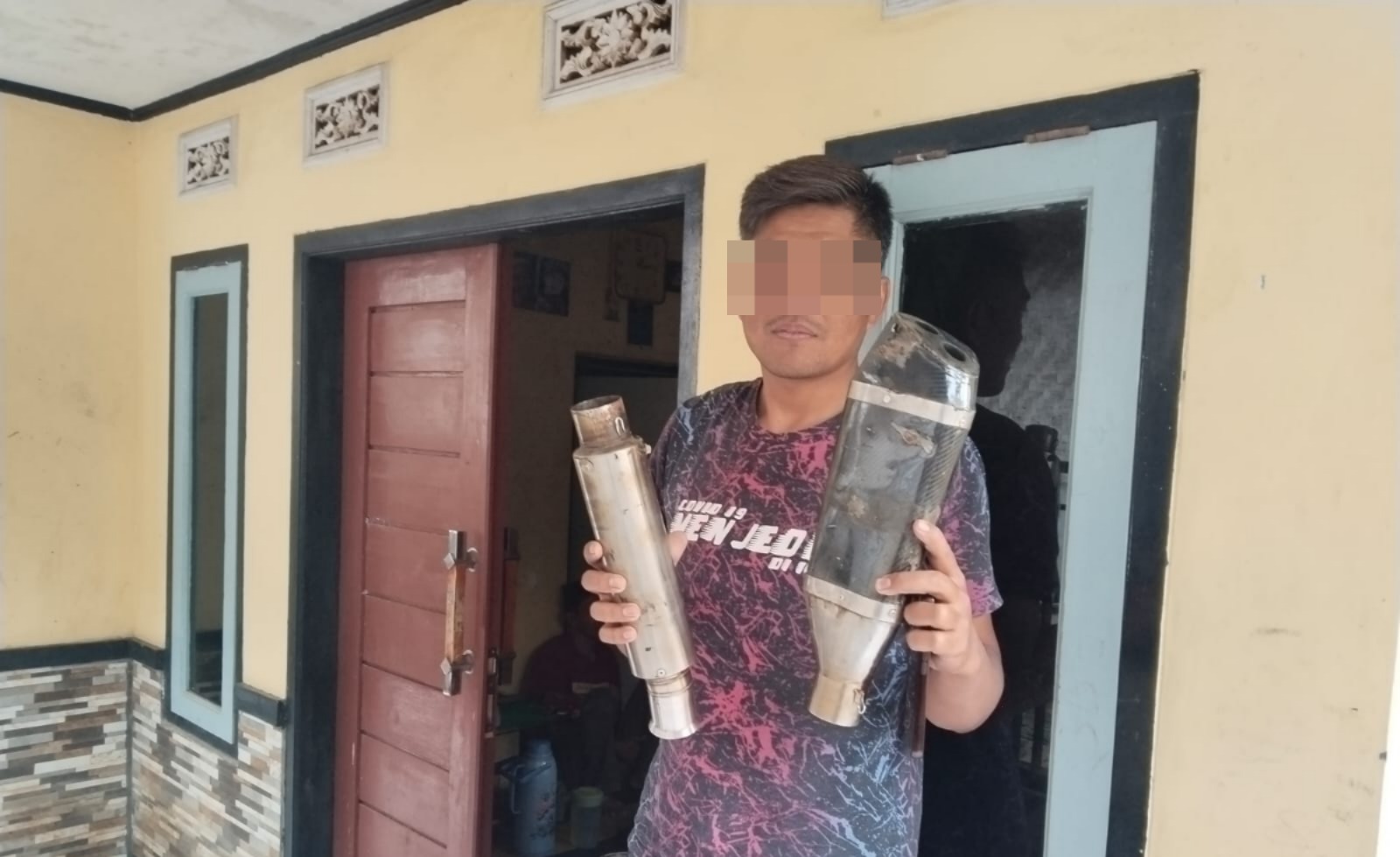 Respons Cepat Call Center 110, Polsek Wanaraja Tertibkan Knalpot Brong di Tenjonagara