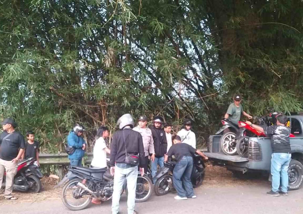 Polsek Malangbong Amankan 5 Unit Sepeda Motor yang Akan Digunakan Balap Liar, Orang Tua Dipanggil untuk Pembinaan
