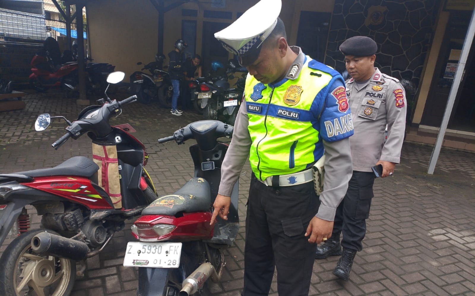 Polsek Limbangan Tertibkan Knalpot Tidak Standar, Wujudkan Kamseltibcarlantas dan Kenyamanan Warga