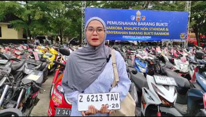 Motor Yang Hilang Ditemukan, Warga Ciamis Berterima Kasih Kepada Kapolda Jabar
