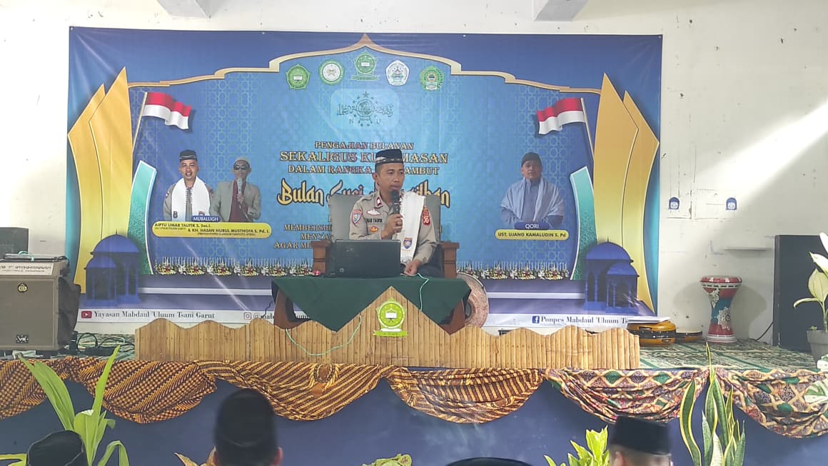 Sat Binmas Polres Garut Hadiri Pengajian Nisfu Sya’ban, Perkuat Kamtibmas Lewat Dakwah dan Edukasi