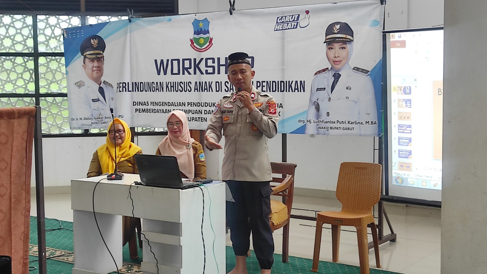 Sat Binmas Polres Garut Berikan Edukasi Anti Bullying dan Pencegahan Kekerasan di Ponpes Yadul Ulya