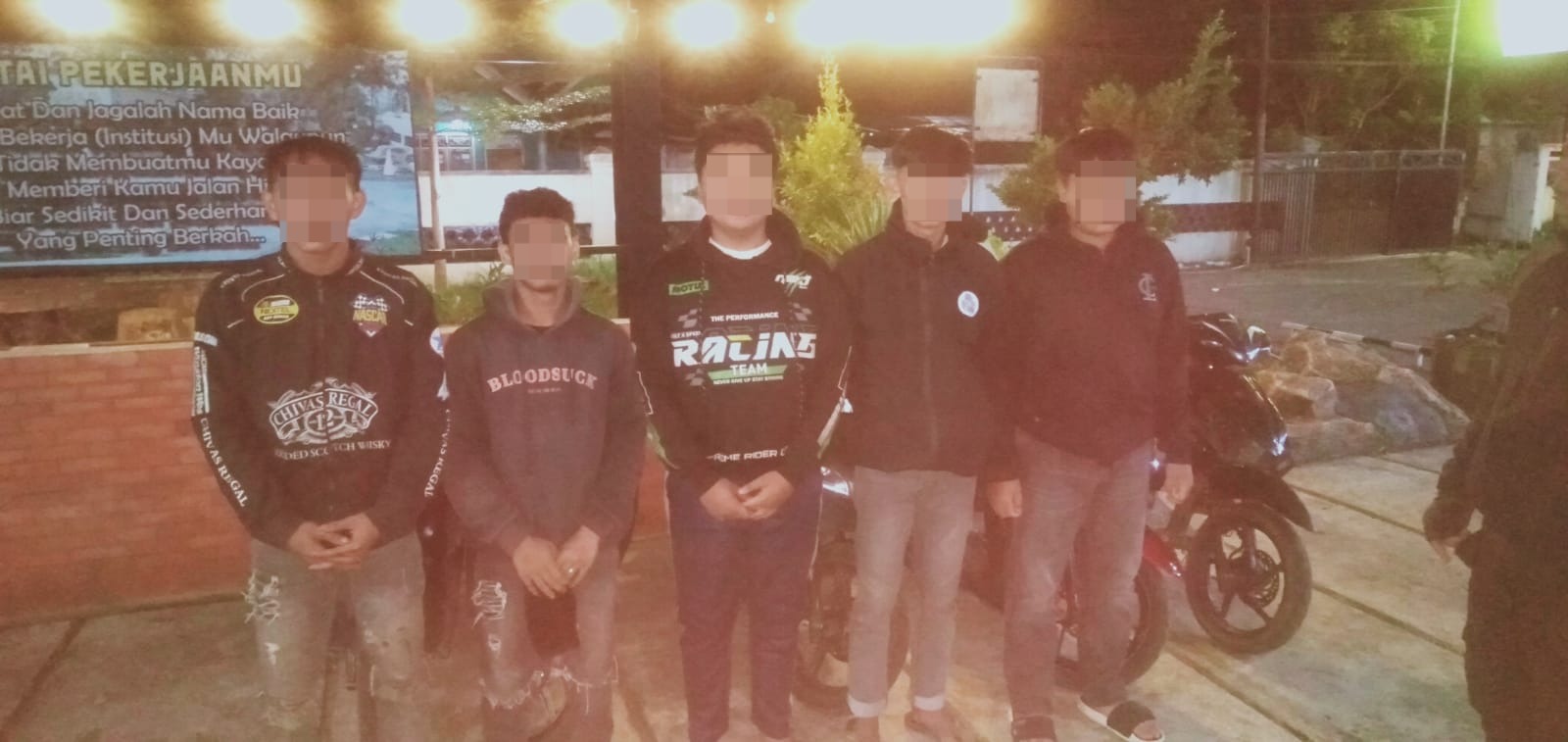 Polisi Bubarkan Aksi Balap Liar, Lima Motor dan Lima Pemuda Diamankan