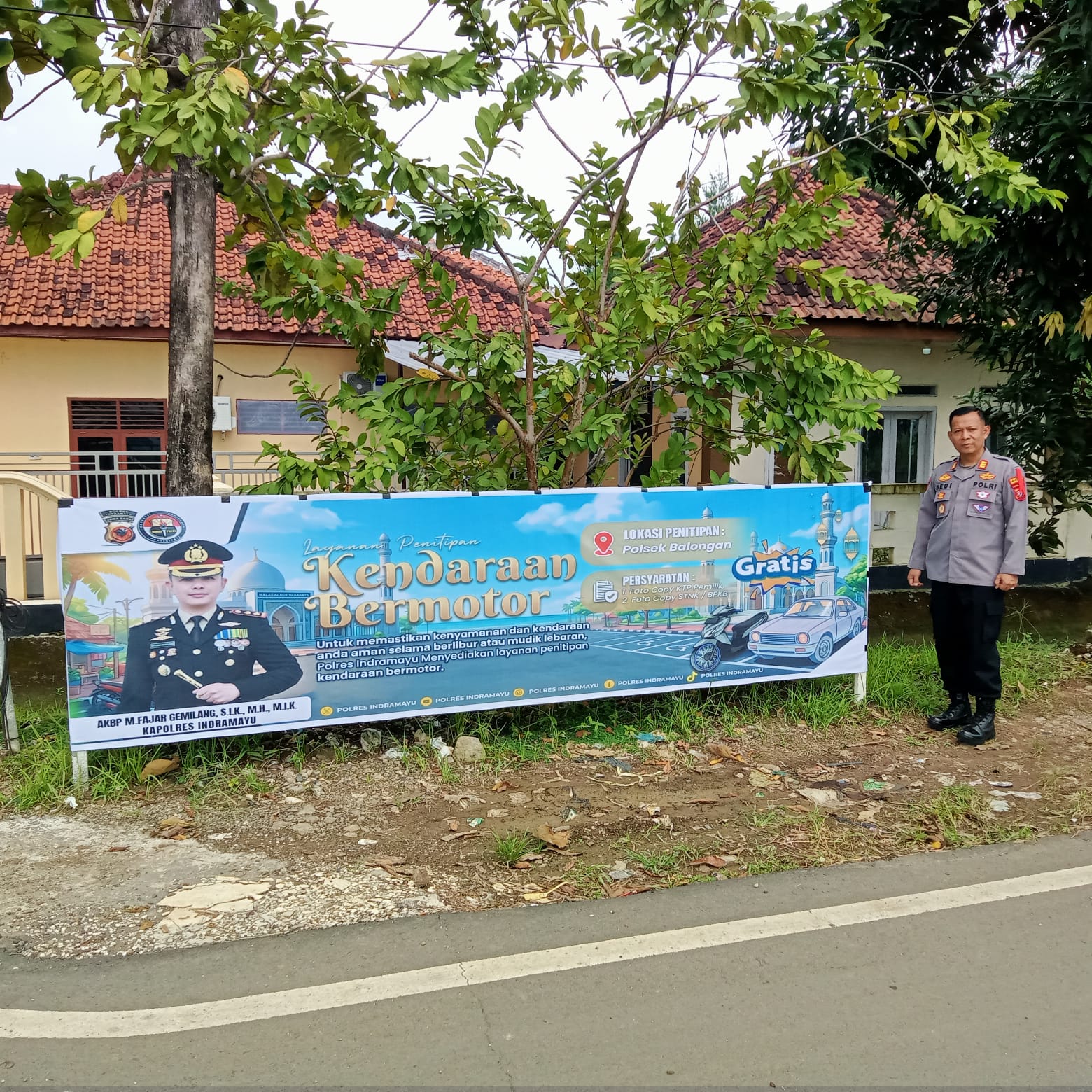 Polisi Buka Layanan Penitipan Kendaraan Gratis, Dijaga 24 Jam