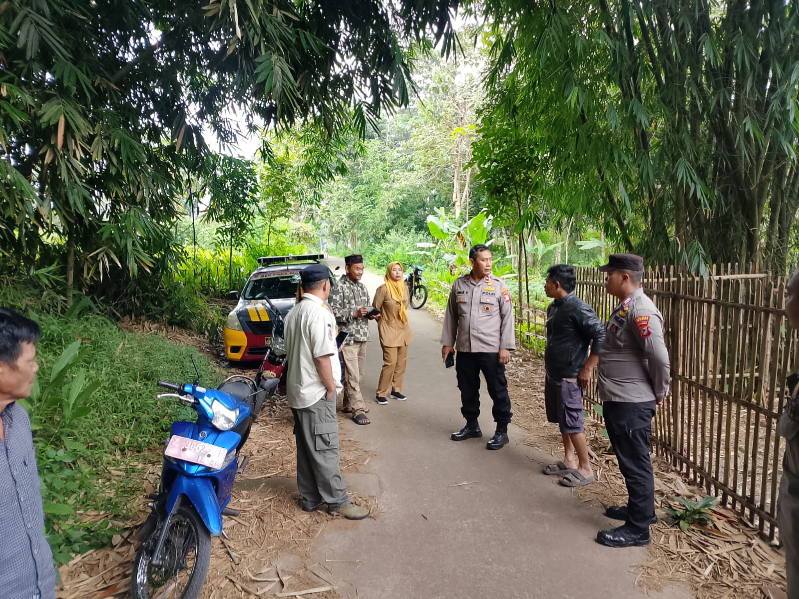Respons Cepat Aduan Warga, Polsek Limbangan Bongkar Lapak Sabung Ayam di Selaawi