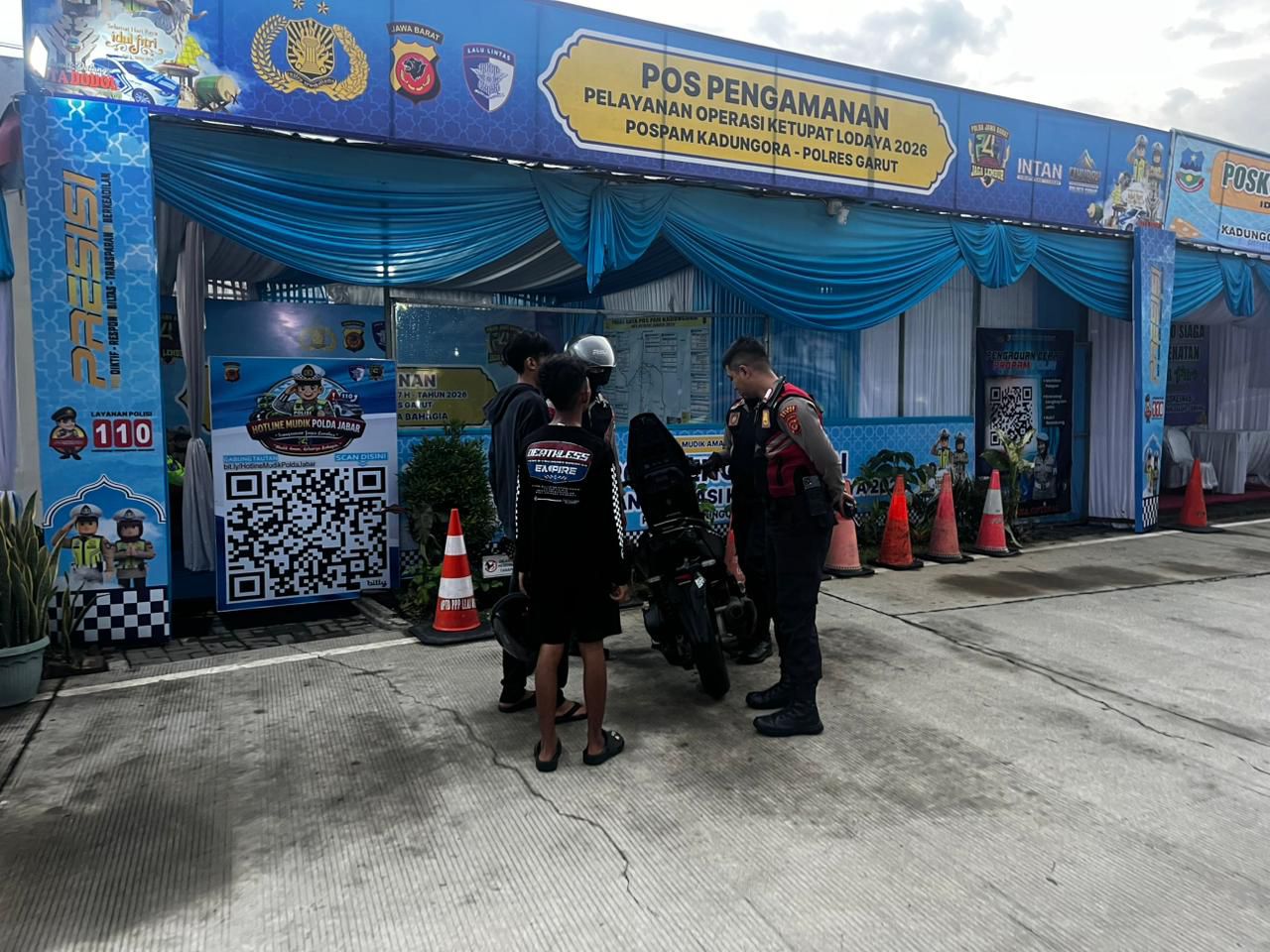 Patroli Presisi Sat Samapta Polres Garut Amankan Dua Pemuda Mabuk yang Berkendara Ugal-ugalan