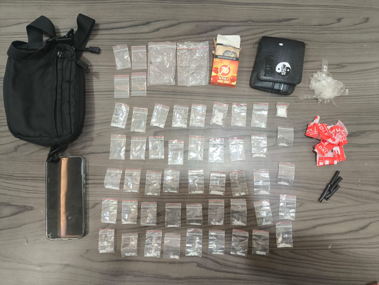 Sat Narkoba Polres Garut Gagalkan 45 Paket Sabu Siap Edar