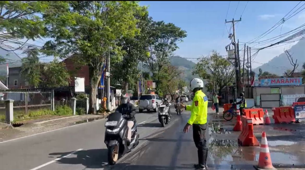 Arus Mudik Lancar, Jalur Kadungora–Limbangan–Malangbong Terpantau Aman Hingga Siang Hari