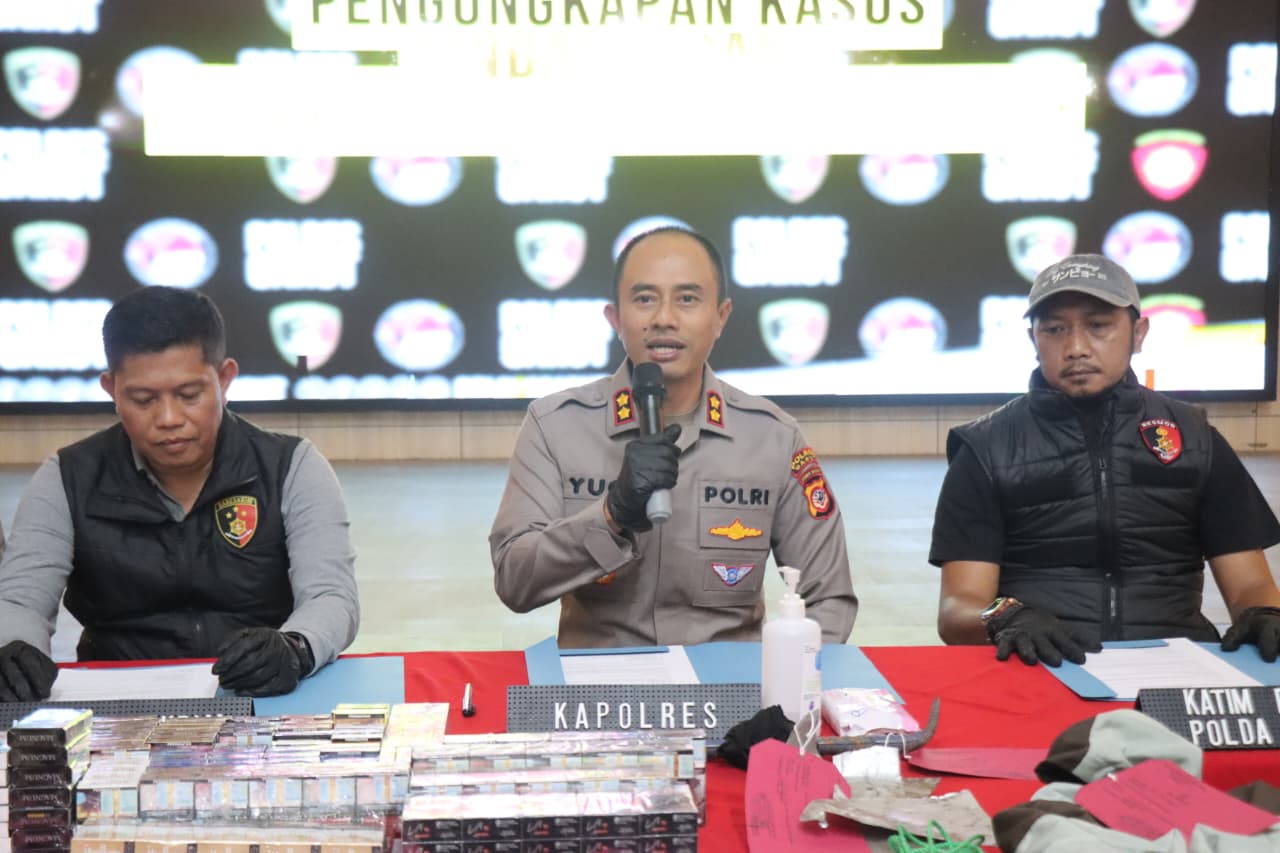 Polres Garut Bekuk Pelaku Bobol Atap Indomaret di Leles