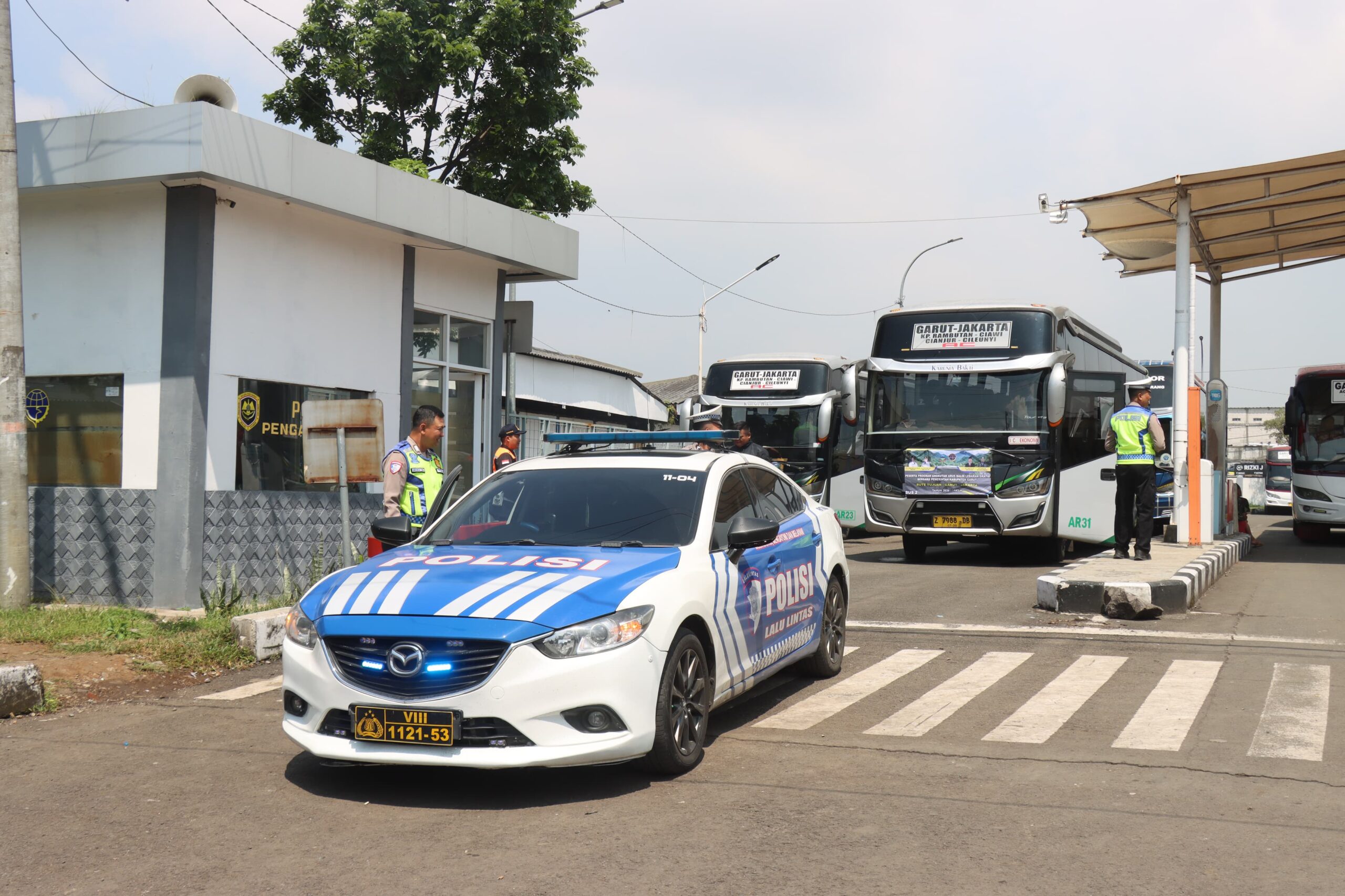 Polres Garut Bersama Pemda Garut Gelar Program Angkutan Balik Gratis Lebaran 2026