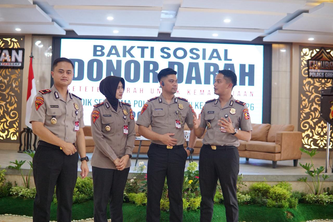 Serdik Sespimma Polri TA 2026 Bersama Polres Garut Gelar Aksi Donor Darah Kemanusiaan Serdik Sespimma Polri TA 2026 Bersama Polres Garut Gelar Aksi Donor Darah Kemanusiaan