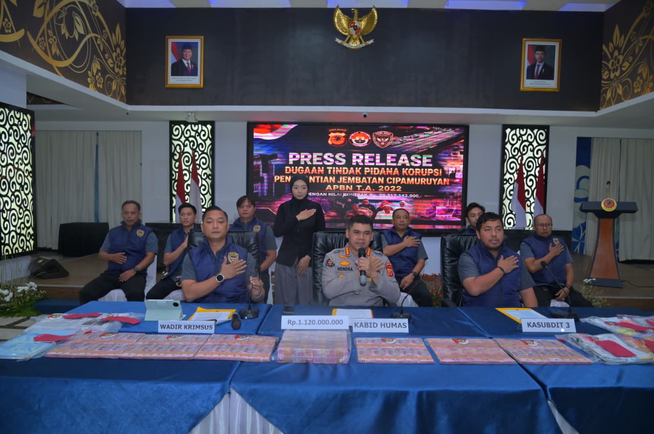 Polda Jabar Tetapkan Dua Tersangka Korupsi Proyek Jembatan Cipamuruyan, Kerugian Negara Rp9,84 Miliar